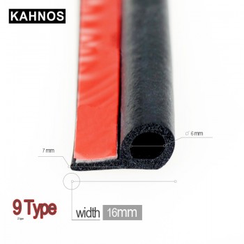 Car Door Weatherstrip Big D Small D Z P 9 Y Type Waterproof Sound Insulation Soundproof EPDM Auto Rubber Seal Strips Deadening