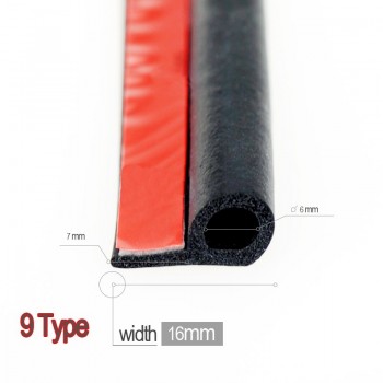 Car Door Weatherstrip Big D Small D Z P 9 Y Type Waterproof Sound Insulation Soundproof EPDM Auto Rubber Seal Strips Deadening