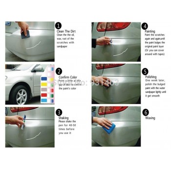 Pro Mending car scratch repair pen Clear Black and White For Chevrolet Hyundai VW Mazda Toyota Universal Auto car paint Mending