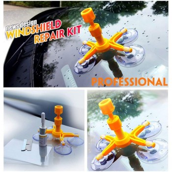 Car Window Cracked Glass Repair Kit DIY Professional Windscreen Repair Tools Resin Glass Scratch Windscreen Crack Restore Glue