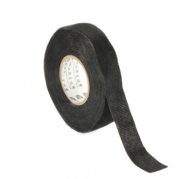 15m Car Auto Wiring Harness Flannel Adhesive Felt Tape Black Fabric Insulated High Temperature Resistant Adhesive Tape