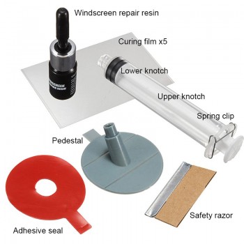 DIY Car Windshield Repair Kit tools Auto Glass Windscreen Repair Set Give Door Handle Protective Decorative Sticker Car Styling