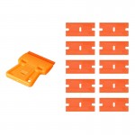 EHDIS Window Cleaning Squeegee Razor Scraper+10pcs Plastic Blade Car Tinting Tools Car Sticker Film Glue Remover Vinyl Wrap Tool