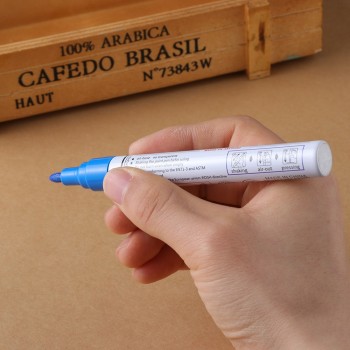 1 Pc Color Metal Oil Rubber Tread Car Tyre Waterproof Paint Marker Pen Set Permanent Car Tyre Tread Environmental Tire Painting