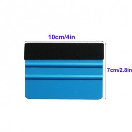 Car Vinyl Film wrapping Tools Blue Scraper squeegee with Felt Edge Size 12.5cm*8cm Car Styling Stickers Accessories