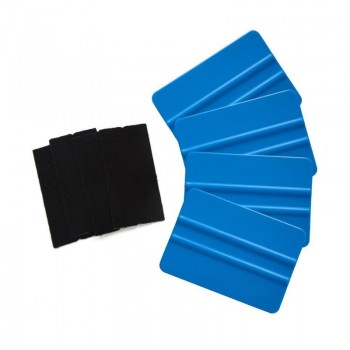 Car Vinyl Film wrapping Tools Blue Scraper squeegee with Felt Edge Size 12.5cm*8cm Car Styling Stickers Accessories