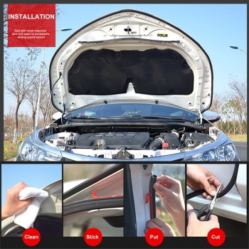 4Meter Car Door Seal Strip Stickers Anti-Dust Soundproof Sealing Big D Z P Type Noise Insulation Auto Interior Accessories Goods