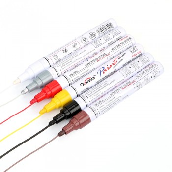 FORAUTO Car Marking Pen For Car Tires Paint Care Auto Painting Pen Car-styling Marker 6 Colors