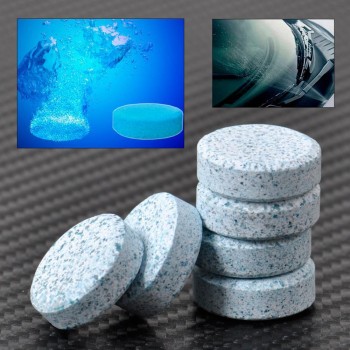 LumiParty 6 Pcs/Set Windshield Glass Washer Tablets Car Windshield Glass Cleaner Compact Effervescent Tablets Detergent r30