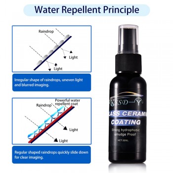 Car Cleaning Super Hydrophobic Water Rain Repellent Spray Car Windshield Glass Coating Agent Repellent Agent