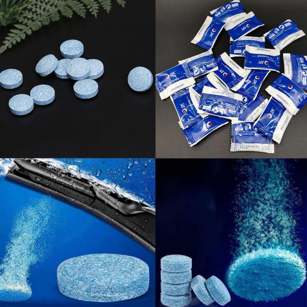 10pcs/set Condensed Effervescent Tablet Wiper Water Solid Wiper Concentrated Super Auto Glass Conventional Cleaner