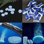 10pcs/set Condensed Effervescent Tablet Wiper Water Solid Wiper Concentrated Super Auto Glass Conventional Cleaner