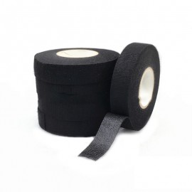19mmx15m Car Auto Wiring Harness Flannel Adhesive Felt Tape Black Fabric Insulated High Temperature Resistant Adhesive Tape