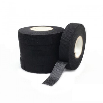 19mmx15m Car Auto Wiring Harness Flannel Adhesive Felt Tape Black Fabric Insulated High Temperature Resistant Adhesive Tape