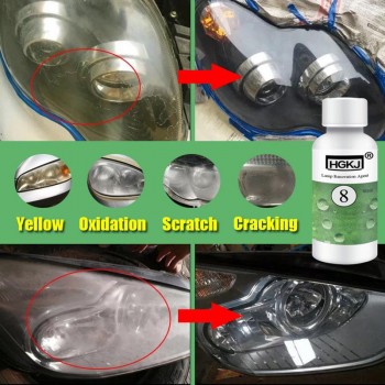 2018 New Arrival HGKJ-8 Car Headlight Repair Refurbishment Fluid 20ML Headlight Glass Dropship 9.19
