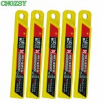 CNGZSY 50PCS Blades 9mm 30 Degree Stainless Steel Tip For Utility Knife School Office Stationery Packing Wrapping Art Cutter E03