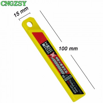 CNGZSY 50PCS Blades 9mm 30 Degree Stainless Steel Tip For Utility Knife School Office Stationery Packing Wrapping Art Cutter E03