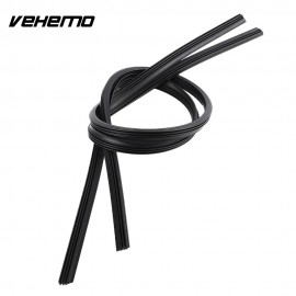 Black Durable Universal Windshield Wiper Blade Refill Car Exterior Window Replacement Windshield Wiper Blade Accessories