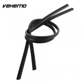 Black Durable Universal Windshield Wiper Blade Refill Car Exterior Window Replacement Windshield Wiper Blade Accessories