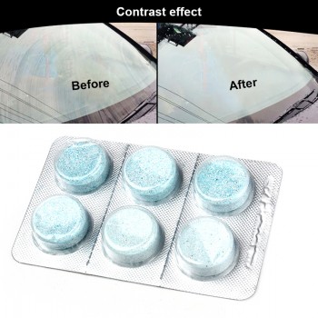 6pcs/pack Car Solid Wiper Fine Seminoma Wiper Auto Window Cleaning Car Windshield Cleaning Glass Cleaner Car Care Washing Tools