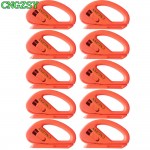 CNGZSY 10PCS Vinyl Wrap Foil Cutter Safety Snitty Recycling Blade Knife Car Sticker Carbon Fiber Film Install Cutting Tool 10E11