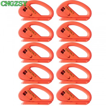CNGZSY 10PCS Vinyl Wrap Foil Cutter Safety Snitty Recycling Blade Knife Car Sticker Carbon Fiber Film Install Cutting Tool 10E11