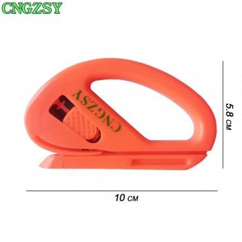 CNGZSY 10PCS Vinyl Wrap Foil Cutter Safety Snitty Recycling Blade Knife Car Sticker Carbon Fiber Film Install Cutting Tool 10E11