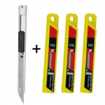CNGZSY 1PC Stationery Office Utility Knife 30PCS Spare Blades For Graphics Sign Making Vinyl Art Cutter Car Wrap Tools E02+3E03