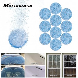 10pcs = 40L Water Car Concentrated Effervescent Tablets Cleaning Decontaminate Windshield Glass Nursing Household Cleaner Tool