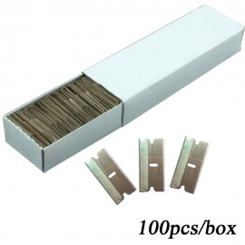 CNGZSY 100PCS Carbon Steel Razor Blades 1.5 Single Edged Tip For Automotive Glue Scraper Ceramic Oven Glass Clean Shovel E13