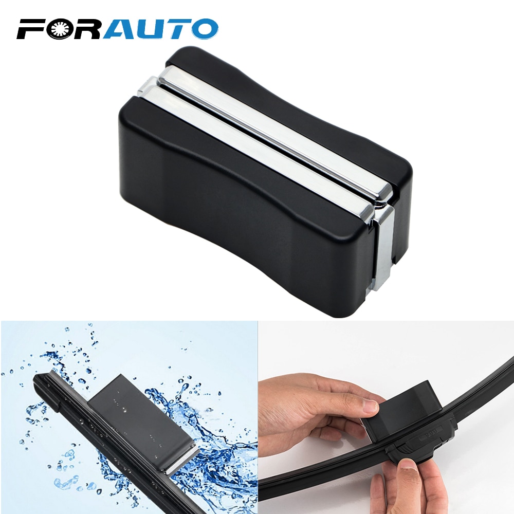 FORAUTO Car Wiper Blade Repair Tool Wiper Cleaning Brush Car Windshield Wiper Wizard Blade Restorer Van Windscreen Cleaner