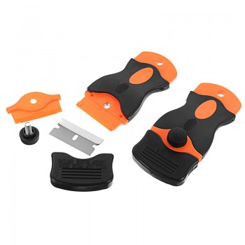 Car Wrap Vinyl Tools Kit DIY  Window maintenance tools 100 Pcs Plastic Double Edged Razor Blades amp; 2 Pc Scraper Removal