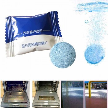NEW 6pcs/Set Car Concentrated Effervescent Tablets Car Windshield Nursing 1pc=4L Cleaning Decontaminate Household Cleaner