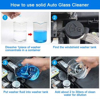 10pcs Car cleaning Car Windshield Glass Washer Cleaner Compact Effervescent Tablets Detergent Car Beauty Tool car accessaries
