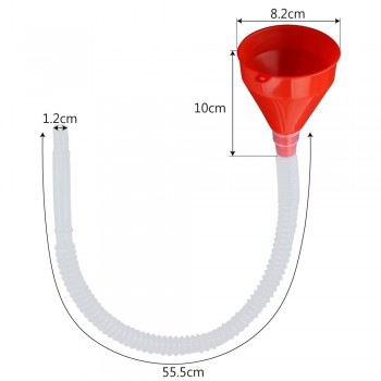 2 in 1 Plastic Water Tank Funnel Fuel Gasoline Petrol Diesel Funnel Flexible For Car Motorcycle Truck Vehicle Auto Accessories