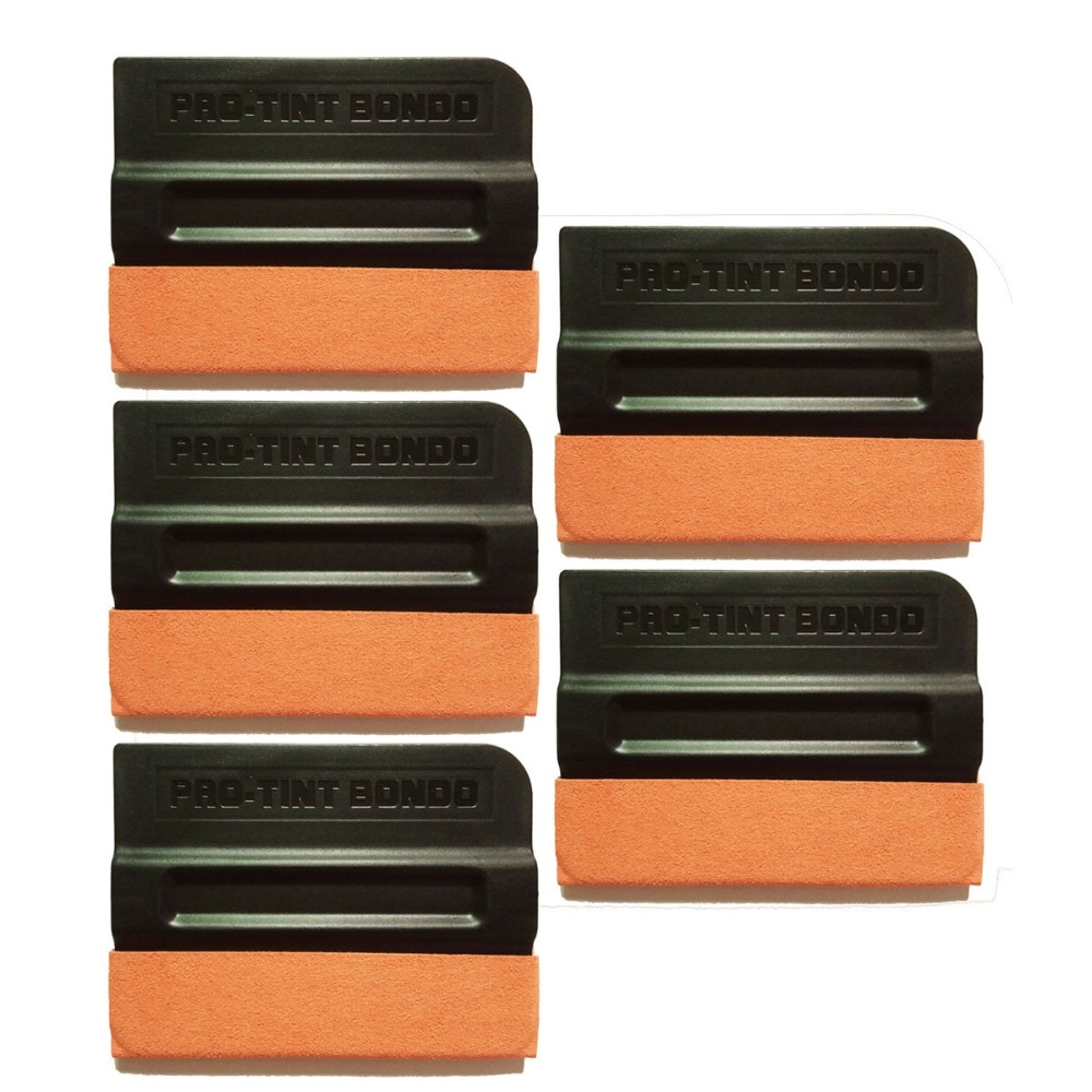 CNGZSY 5pcs Vinyl Wrap Squeegee Suede Edged 4 Teflon Scratchless Magnet Holder Car Decal Sticker Scraper Window Tint Tools 5A10