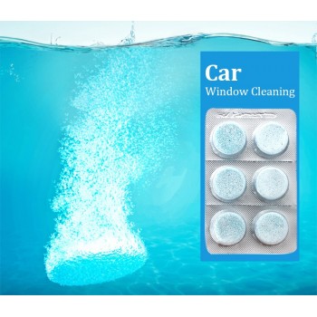 6pcs/pack Glass Cleaner Car Auto Window Cleaning Car Solid Wiper Fine Seminoma Wiper Car Windshield Cleaning Car Accessories