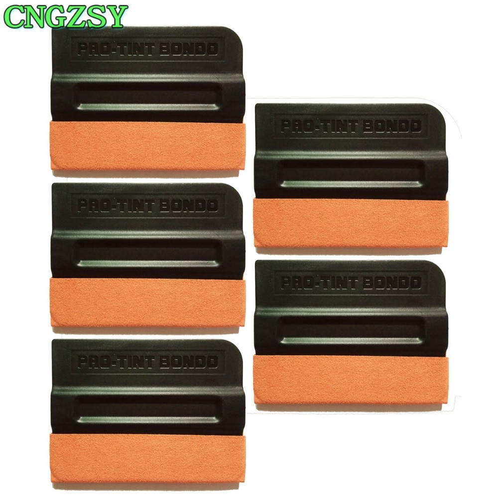 5pcs plastic soft No-scratch Suede Edge Car Magnet Squeegee For Film Sticker Vinyl Wrapping Window Tint Installing Scraper 5A10