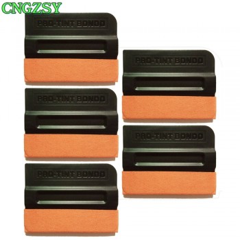 5pcs plastic soft No-scratch Suede Edge Car Magnet Squeegee For Film Sticker Vinyl Wrapping Window Tint Installing Scraper 5A10