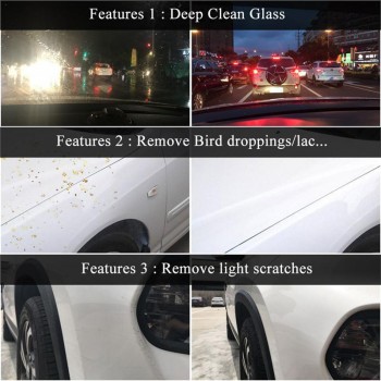 2018 New Fashion HGKJ Car Glass Oil Film Scratch Removing Cleaning Sponge Dropship 9.19