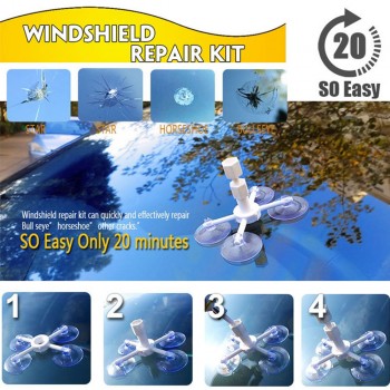 1 Set Car Windscreen Repair Kit Car Window Glass Crack Chip Resin Windscreen Windshield Repair DIY Tool Kit Set Car Styling