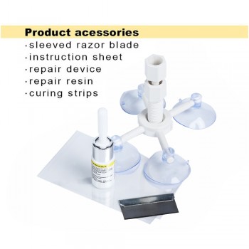 1 Set Car Windscreen Repair Kit Car Window Glass Crack Chip Resin Windscreen Windshield Repair DIY Tool Kit Set Car Styling