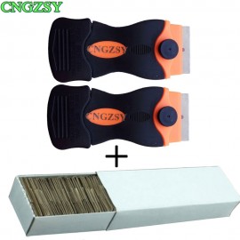 CNGZSY Razor Scraper Replacement Blades Ceramic Oven Glue Sticker Remover Car Wrap Glass Cleaner Window Tinting Tools 2E12+E13