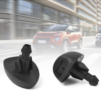 VODOOL 2Pcs Car Front Windscreen Washer Jet Nozzles Window Cleaning Water Sprayer Repair Tools 6438V8 For Citroen C3 Peugeot 106