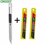 CNGZSY Art Utility Knife Sharp 30 Degree Stainless Steel Razor Blade Paper Craft Diy Snap-off Knife Car Film Vinyl Cutter K25