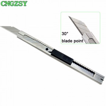 CNGZSY Art Utility Knife Sharp 30 Degree Stainless Steel Razor Blade Paper Craft Diy Snap-off Knife Car Film Vinyl Cutter K25