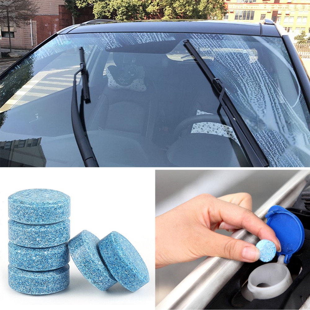 2pcs Liplasting Car Windshield Glass Washer Strong Cleaning Concentrate Effervescent Tablet For Auto And Household Clean