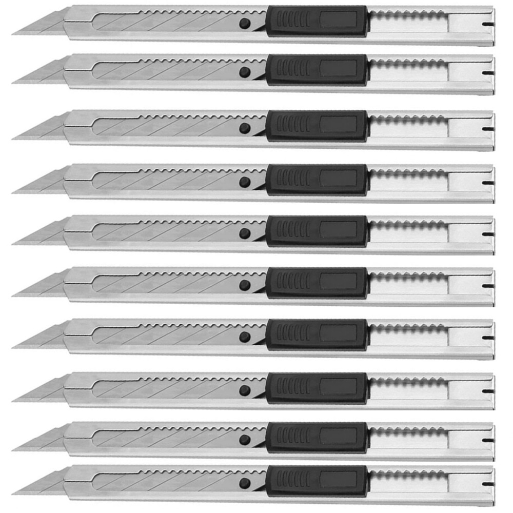 CNGZSY 10pcs Art Utility Knife Office School Stationery Household Paper Cutter DIY Sign Making Car Vinyl Film Cutting Tool 10E02