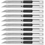 CNGZSY 10pcs Art Utility Knife Office School Stationery Household Paper Cutter DIY Sign Making Car Vinyl Film Cutting Tool 10E02