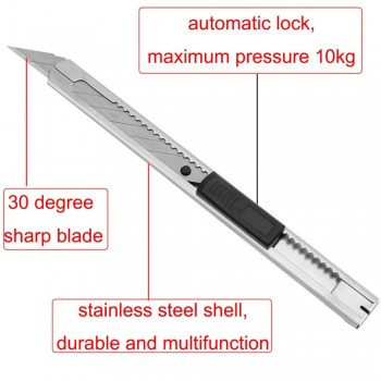 CNGZSY 10pcs Art Utility Knife Office School Stationery Household Paper Cutter DIY Sign Making Car Vinyl Film Cutting Tool 10E02